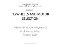 Flywheels and Motor Selection