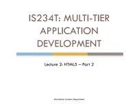 MULTI-TIER APPLICATION DEVELOPMENT