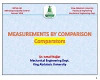 Measurements By Comparison