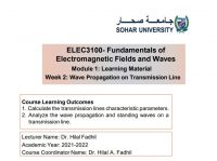 أساسيات المجالات الكهرومغناطيسية والأمواج