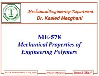 الخواص الميكانيكية للبوليمرات الهندسية