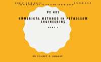 الطرق العددية في الهندسة البترولية