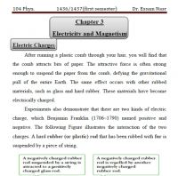 Electricity and Magnetism