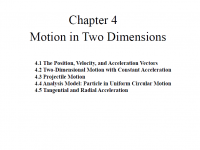Motion in Two Dimensions