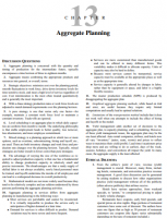 Aggregate Planning