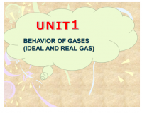Behavior of Gases