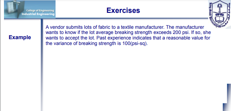 HomeWork | Exercises Design and Analysis of Experiment Number 1 | موقع حلولي