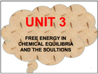 Free Energy In Chemical Equilibria And The Soultions