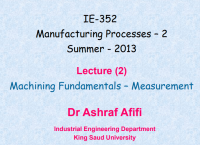 Machining Fundamentals – Measurement