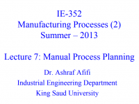 Manual Process Planning