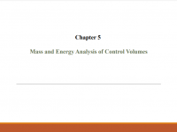 Mass and Energy Analysis of Control Volumes