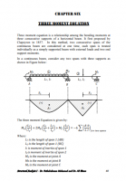 Three Moment Equation