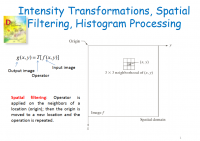 تحويلات الكثافة ، التصفية المكانية ، معالجة الرسم البياني