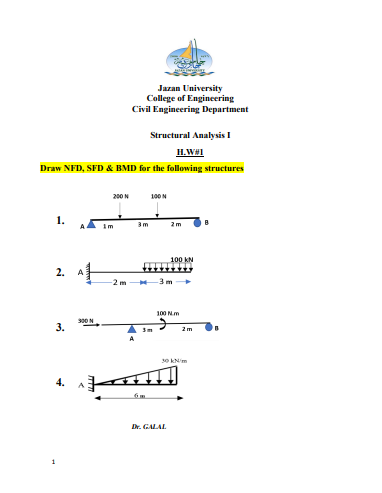 HomeWork | تمرين تحليل هيكلي رقم 1 | موقع حلولي