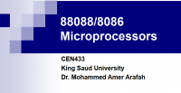 8088- 8086 المعالج