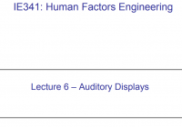 Auditory Displays