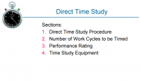 Direct Time Study