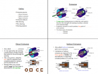 Extrusion and Drawing