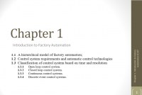 Introduction to Factory Automation