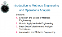 Introduction to Methods Engineering and Operations Analysis