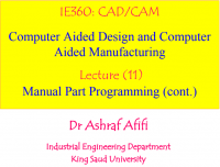 Manual Part Programming -2