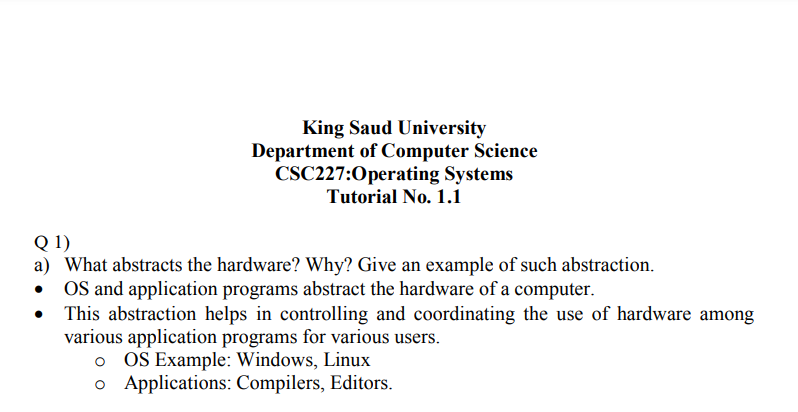 HomeWork | انظمة التشغيل | موقع حلولي