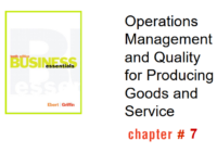 إدارة العمليات والجودة لإنتاج السلع والخدمات