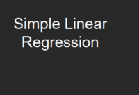 الانحدار الخطي البسيط