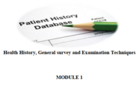 التاريخ الصحي والمسح العام وتقنيات الفحص
