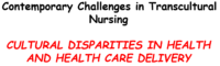 التحديات المعاصرة في التمريض عبر الثقافات