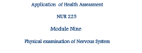الفحص البدني للجهاز العصبي