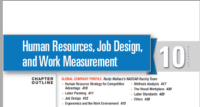 الموارد البشرية وتصميم الوظيفة وقياس العمل