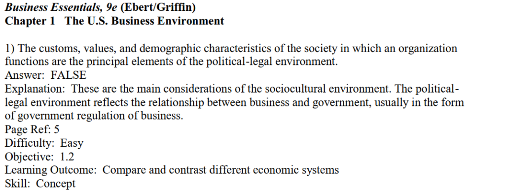 HomeWork | بيئة الأعمال الأمريكية 1 | موقع حلولي