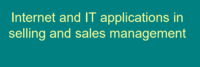 تطبيقات الإنترنت وتكنولوجيا المعلومات في البيع وإدارة المبيعات