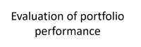 تقييم أداء المحفظة
