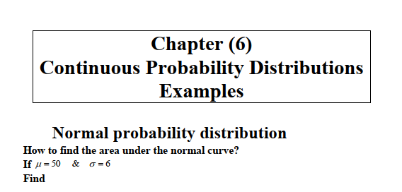 HomeWork | تمارين التوزيعات الاحتمالية المستمرة | موقع حلولي