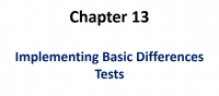 تنفيذ اختبارات الفروق الأساسية