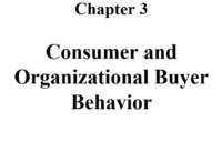 سلوك المستهلك والمشتري التنظيمي