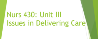 قضايا في تقديم الرعاية