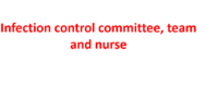 لجنة مكافحة العدوى وفريق وممرضة