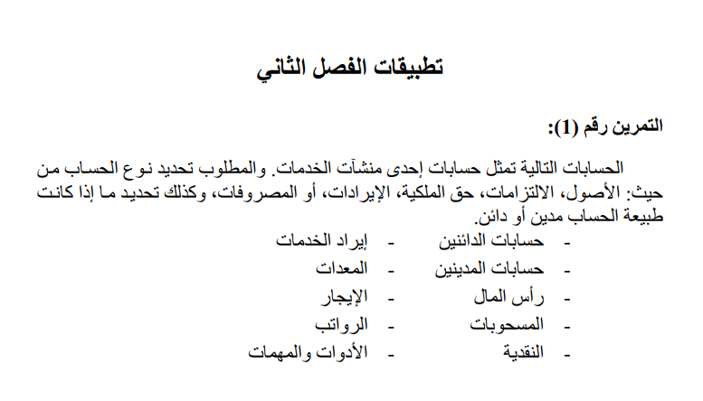 HomeWork | مسائل مبادئ المحاسبة و التقرير المالي | موقع حلولي