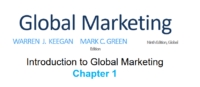 مقدمة في التسويق العالمي